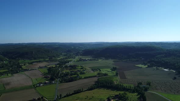 The castel valley in black Perigord in France alt