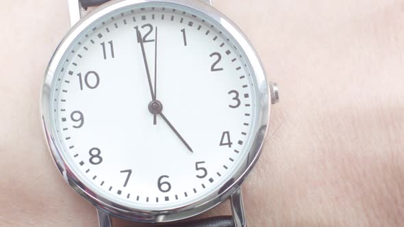 Close up of a wrist watch