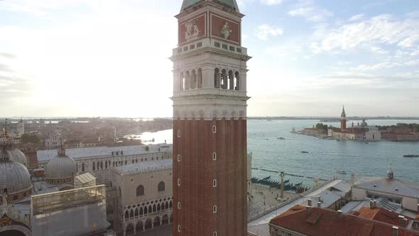 Aerial view of St Mark's Campanile