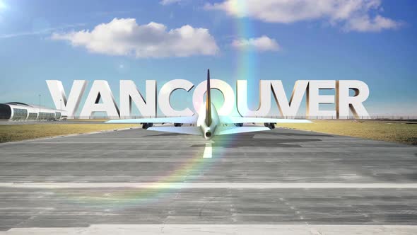 Commercial Airplane Landing Capitals And Cities Vancouver