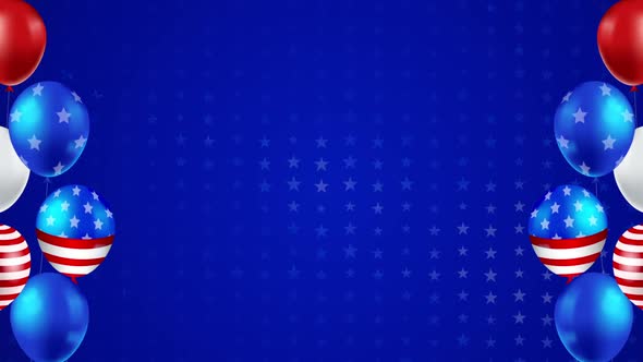 USA Background Video With Balloons alt