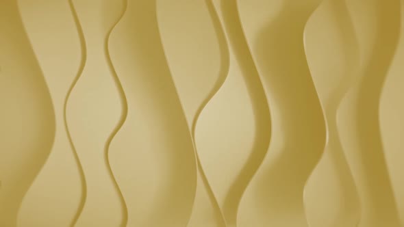 Yellow Abstract Wavy Shapes Corporate Background