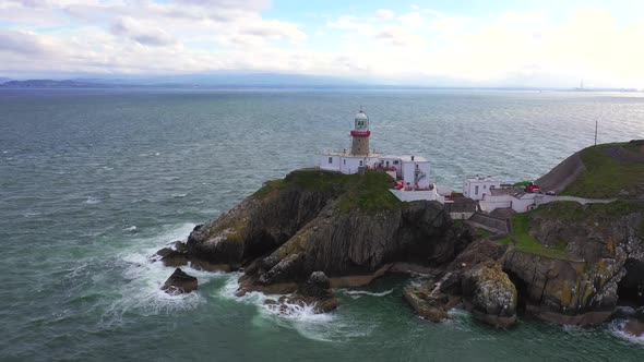 Aerial View of Baily Lighthouse, Howth North Dublin