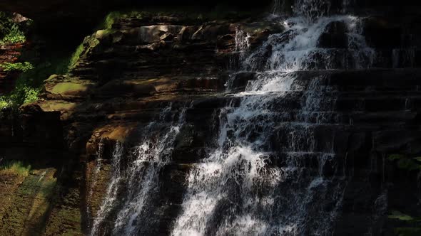 Brandywine falls are a dramatic and unexpected natural oasis in the middle of Cleveland Ohio 2021. alt