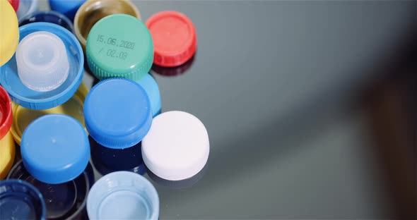 Few Plastic Bottle Caps - Plastic Processing Recycling Industry alt