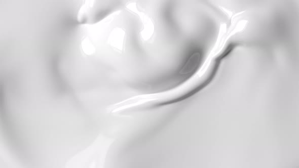 Super Slow Motion Shot of Swirling White Fluid Background at 1000Fps alt
