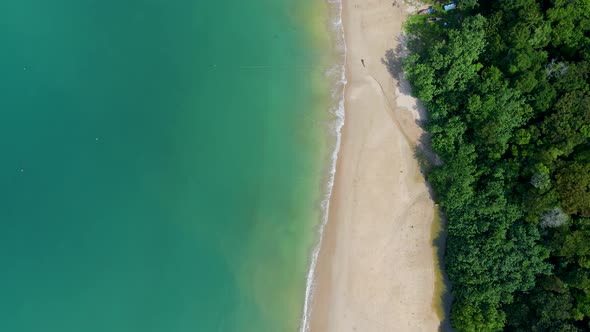 Ko Lanta Krabi Thailand Tropical White Beach at Koh Lanta Thailand Tropical Island Topside View of alt