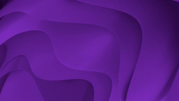 Abstract Wavy Colorful 3d Shapes Purple