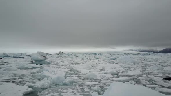 Aerial white planet