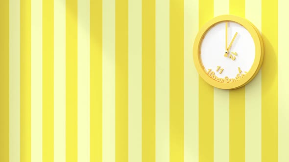 3D Rendering, the numbers arranging again at one o'clock alt