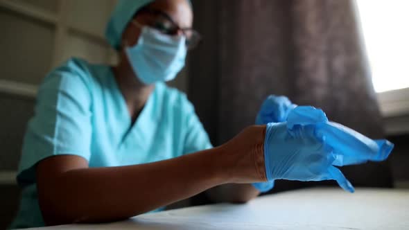 Doctor hands holding a coronavirus COVID-19 negative test tube