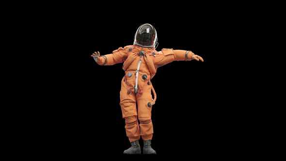 Astronaut Dancing Belly Dance