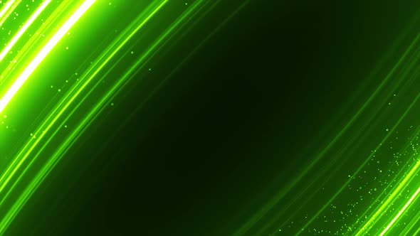 Green Glowing Particles Background