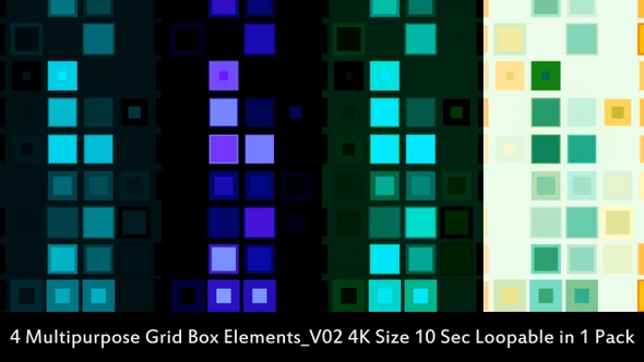 Multipurpose Grid Box Elements Pack V02