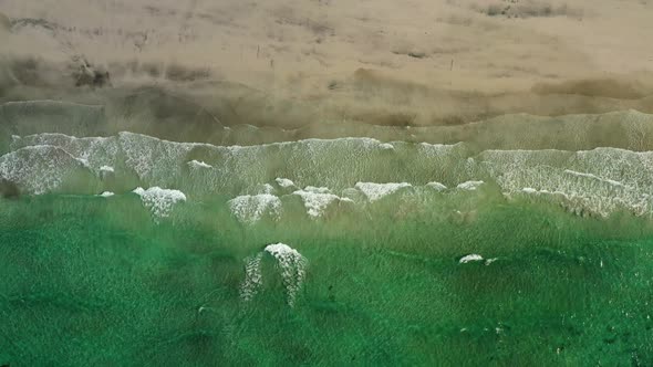 Abstract Wave Sea Beach on Top View. alt