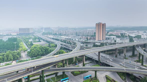 Time Lapse of Grade Separation bridge.NanJing,China. alt