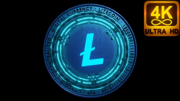 Litecoin Open Source Software Project Cryptocurrency Digital Coin 3 D Virtual 4 K logo alt