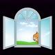 Window With Cat - VideoHive Item for Sale