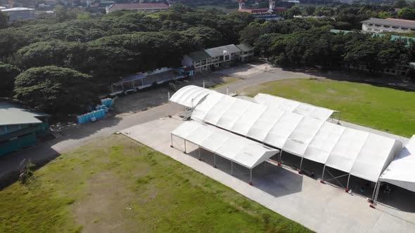 Aerial View of a School in Philippines