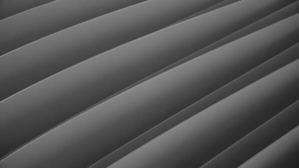Abstract 3d Paper Stripes Black Background