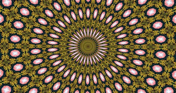 Looped kaleidoscope Abstract Symmetrical  Of Geometric Seamless Pattern shape