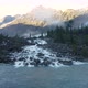 Aerial Flying Creek and Waterfall in Altai Mountain - VideoHive Item for Sale