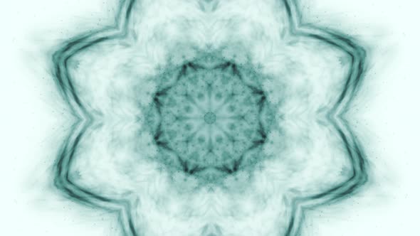 Kaleidoscope sequence ink patterns. 4k Abstract white and blue motion graphics background. Or for yo