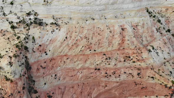 Overhead Aerial View of Landscape in Zion Canyon National Park Utah USA alt
