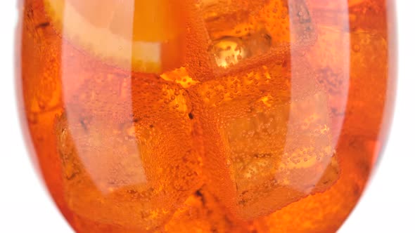 Aperol Spritz Cocktail isolated on white background alt