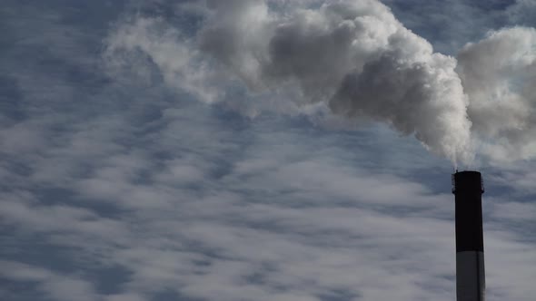 Smoke Comes From the Chimney. Air Pollution. Ecology. Kyiv. Ukraine. alt