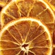 Dried oranges sliced in slices top view with circular rotation - VideoHive Item for Sale