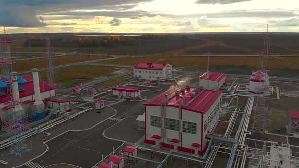 The Field of the Oil and Gas Industry Was Removed From the Quadrocopter alt