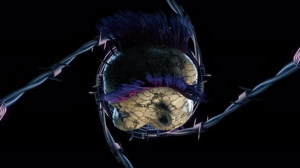 Abandoned Punk Doll Head VJ Loop alt