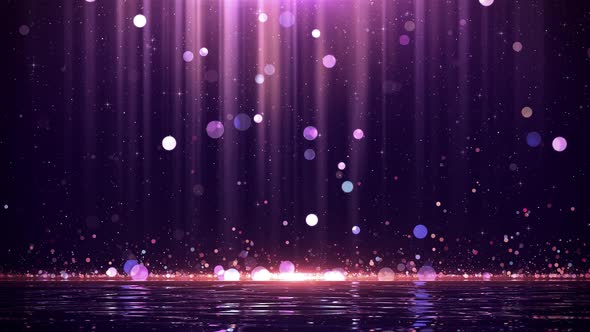 Falling Purple Particles Glitter Motion Graphics Videohive