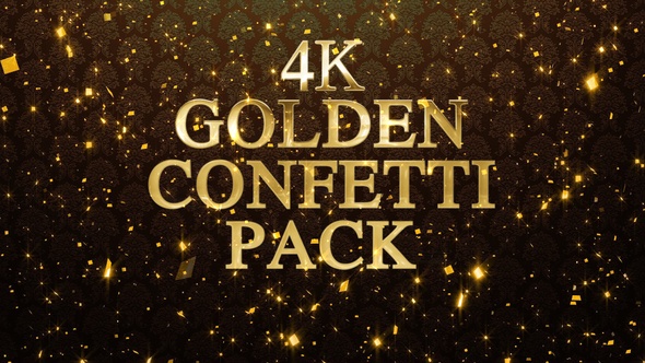 4k Golden Confetti Pack alt