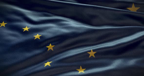 Alaska waving flag 4K looped alt