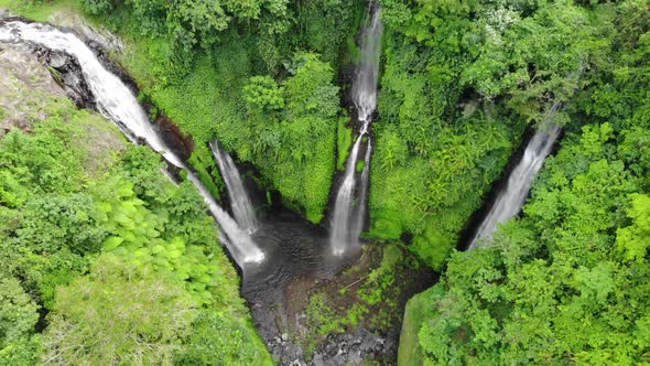 Sekumpul Waterfall in Bali, Indonesia