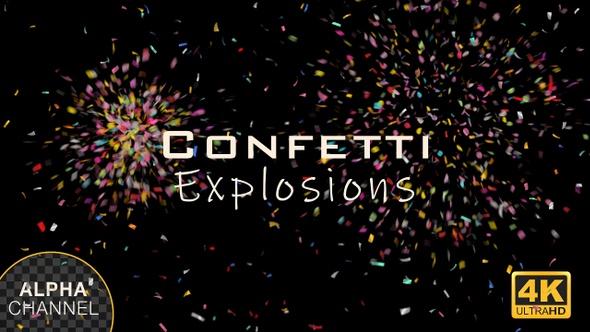 Multi Colored Confetti Popper Explosions alt