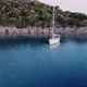 Clockwise Flight Around a Parked Yacht - VideoHive Item for Sale