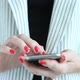 Closeup of Female Hands Texting on Smartphone Business Woman Typing Message or Email - VideoHive Item for Sale