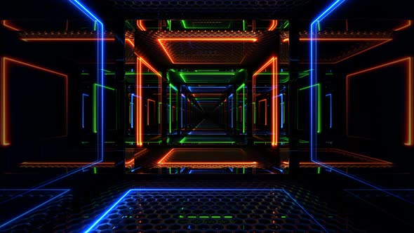 Laser Lights Tunnel