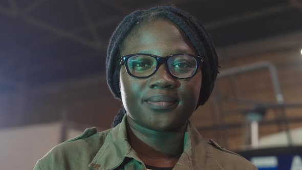 Portrait of Young African Woman alt