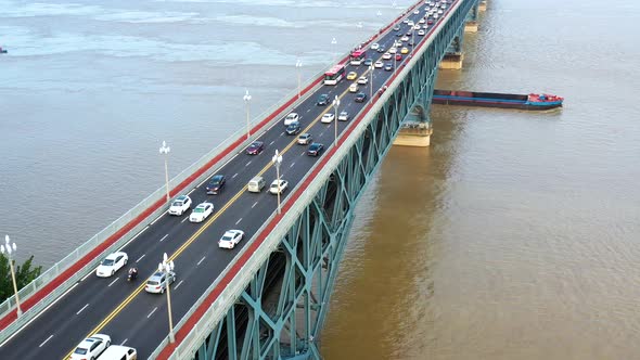 urban construction landscape,yangtze river bridge alt