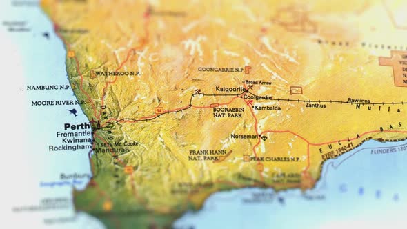 Australia On Paper Map,Slider Shot alt