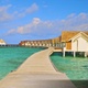 4K Walkway to luxury overwater bungalows or villas in the Maldives - VideoHive Item for Sale