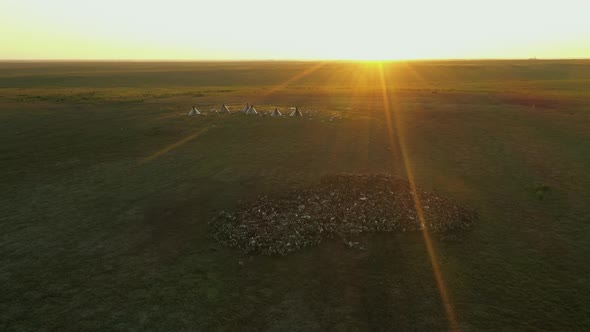 Yurts in Tundra