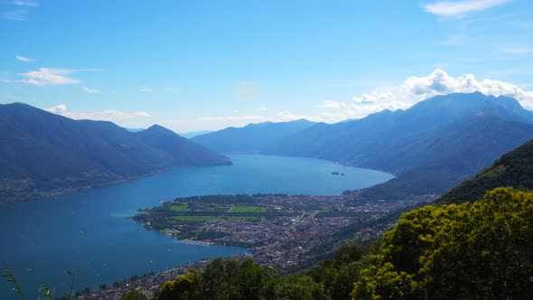 Lake Maggiore Seen from Verzasca Valley - Switzerland alt