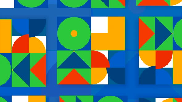 Animated Collage of Geometric Shapes alt
