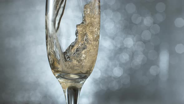 Pouring champagne in super slow motion.  Shot on Phantom Flex 4K high speed camera.