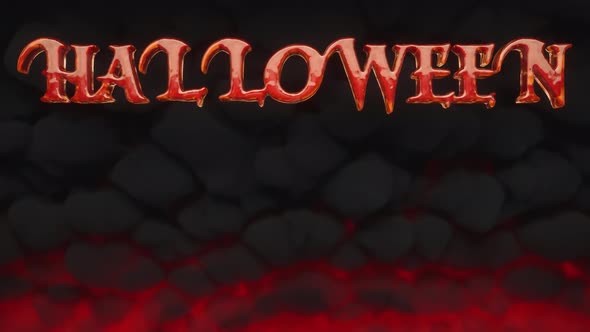 Halloween Text On Black Background alt
